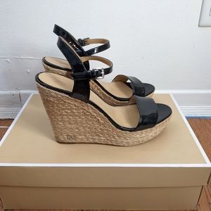 Michael Kors wedge - glossy black - 9